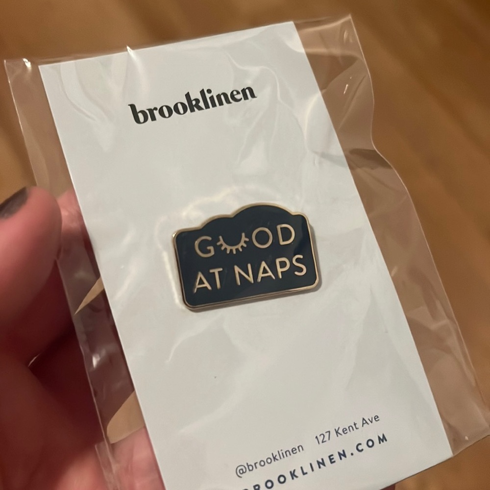 Good at Naps pin